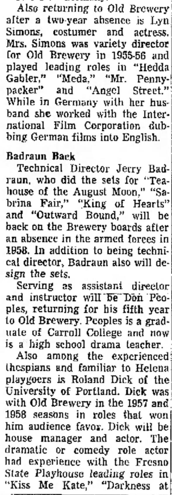 Brewery Theatre 1959 Opener - 4
